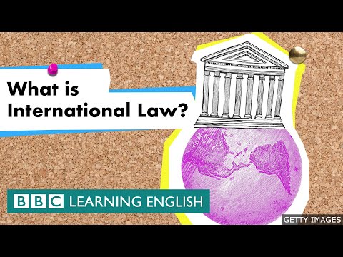 What is the meaning of international law?
