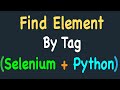 Locating Elements by Tag Name using Selenium and Python