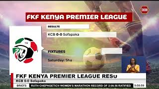 FKF Premier League I KCB held to a goalless draw by Sofapaka