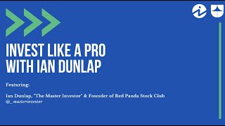 Studio Sessions: Invest Like A Pro With Ian Dunlap