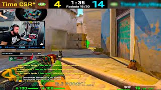 Estava 4x14 e decidi LIGAR o MODO INSANO pra levar o JOGO pro OT (AWP afiada)