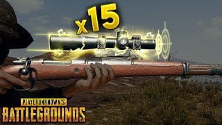 x15 SCOPE with Kar98k..!!! | Best PUBG Moments and Funny Highlights - Ep.120
