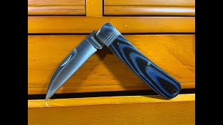 Rough Rider Wharncliffe Denim Micarta Work Knife