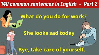 140 Daily Use English Sentences | English Conversation Practice 20 minutes | Learn English