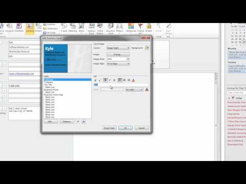 How to Create Business Cards in Microsoft Outlook 2010 Tutorial How to Create Business Cards in Microsoft Outlook 2010 Tutorial