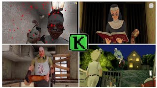 Keplerians Game Overs| Evil Nun 👹 Mr.Meat 🍖 Ice Scream 🍨 Evil Nun 2 👹