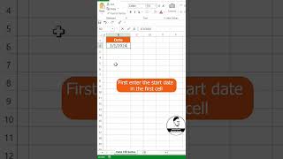 How to automatically write date in Excel tips and tricks 💯💫 #exceltips #tutorial #shortvideo