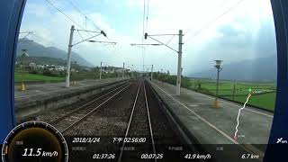 台鐵 4634次 玉里-台東 區間車 SONY FDR-X1000V Action Cam GPS 參數資料 路程景 EMU500電聯車