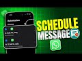 How to Schedule WhatsApp Message on iPhone | Send WhatsApp Message Later on iPhone