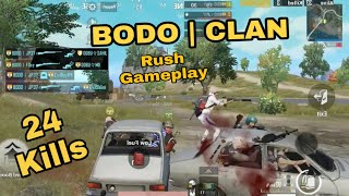 PUBG MOBILE BODO CLAN || BODO | JP37 || RUSH GAMEPLAY NEXT LEVEL