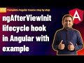 ngAfterViewInit in Angular | Lifecycle hooks in Angular | Complete Angular Tutorial