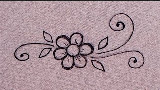 Exclusive Flower Embroidery Design for Beginners. Amazing Hand Embroidery.