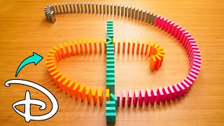 How to Build the Disney Logo in Dominoes