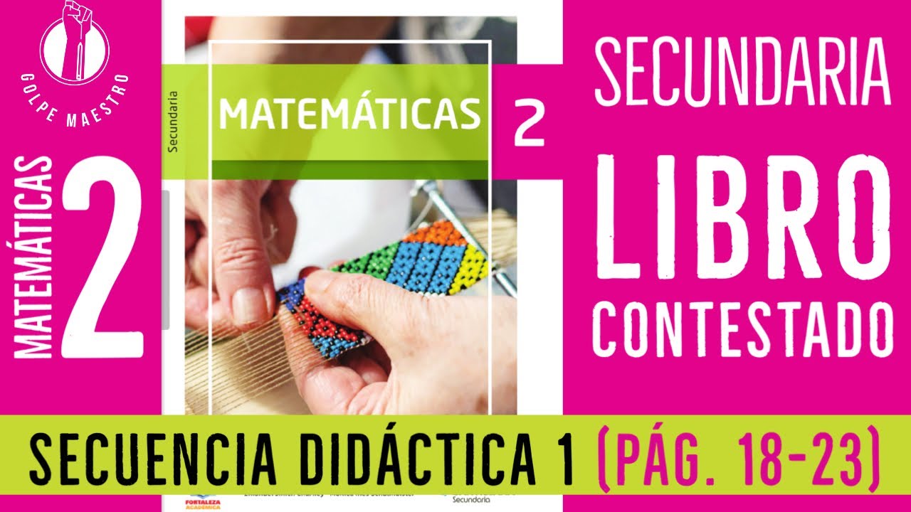 Matemáticas 2do Secundaria Sec. Didáctica 1 Pág. 18-23 Ed. Santillana # ...