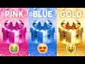 Choose your gift 🎁💝🤮 3 gift box challenge2 good & 1 bad | Gold, Blue & Black #chooseyourbox