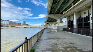 【4K】River side walk on Sumidagawa(隅田川,浅草) at Tokyo【2020】