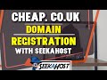 Cheapest .co.uk Domain Registration with SeekaHost via the seekahost.app | Get best domains names