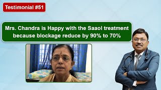 Testimonial #51: How I avoided Bypass Surgery! My blocks went down. | By Dr. Bimal Chhajer | Saaol