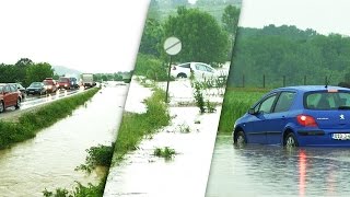 VIDEO: Poplave prekinule saobraćanje na području Gradačca - 15.05.2017.