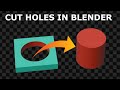 Blender: Cut Holes In Objects - 2 Methods | Beginners