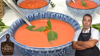 SOPA FRIA DE TOMATE en tan solo 10 MINUTOS