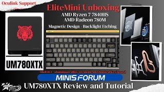 LIVE - Minisforum Elitemini UM780XTX Mini PC Unboxing, Tutorial and MKB i83 Mechanical Keyboard