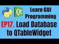 [GUI Programming] EP17. Loading Database to QTableWidget (part 2)