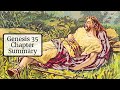 Genesis 35 Chapter Summary: God Commands Jacob to Travel to Bethel to Build an Altar