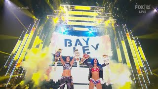 Sasha Banks & Bayley Entrance With Pyro - WWE ThunderDome Smackdown: August 21,