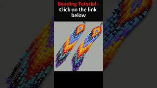 Long Native Style Fringe Earrings #seedbeadsearrings #beadingtutorials #fringeearrings #diy