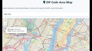Zip Code Finder : United States, Canada
