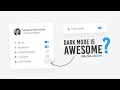 Action Menu with Custom Checkbox Toggle using Html CSS & Javascript | Dark & Light Mode