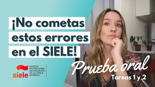 Examen SIELE - Prueba oral, tareas 1 y 2