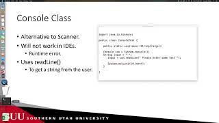 Java: Console Class