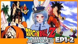 NERD! Dragon ball Z Abridged : Episode 1+2  -  Erundel Vtuber Reacts