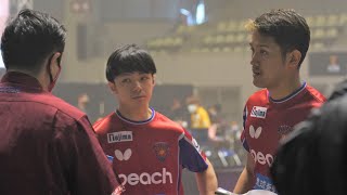 【卓球 Tリーグ公式】木造 勇人・吉村 和弘 vs 曽根 翔・篠塚 大登 T10-10 琉球アスティーダvsT.T彩たま