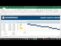 Project Monthly Report/Dashboard in Ms. Excel