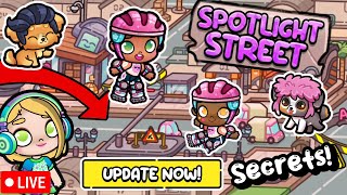 (LIVE) NEW UPDATE! Spotlight Street + SECRETS + Parking!  (Avatar World with Lisa)