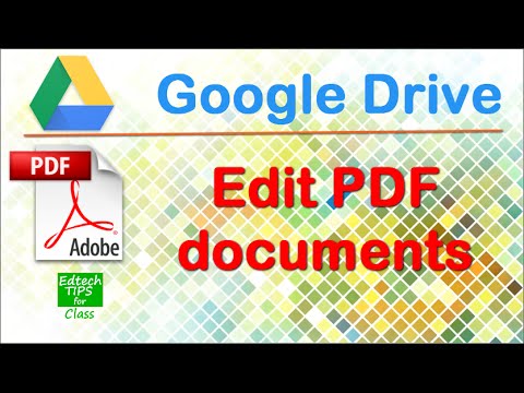 Edit PDF files in Google Drive Edit PDF files in Google Drive