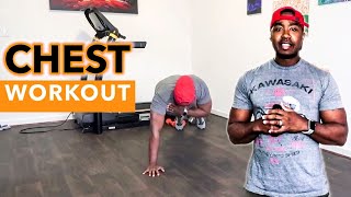 CHEST WORKOUT AT HOME IN 5 MINUTES (NO EQUIPMENT )