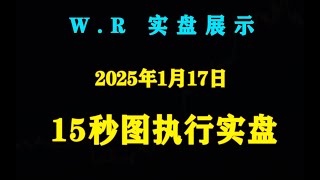 1月17日 15秒图执行实盘｜嘉宾：W R