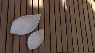 DIY - CLAY LEAF BOWLS - how to make air dry clay leaf bowls (no need for kiln)