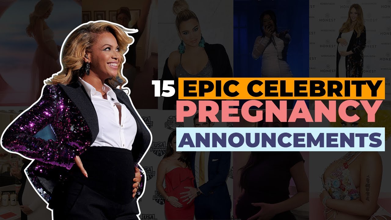 15 Epic Celebrity Pregnancy Announcements - YouTube