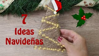 7 ADORNOS FACILES PARA HECER EN ESTA NAVIDAD/IDEAS PARA VENDER O REGALAR/DIY CHRISTMAS/ARTESANATO/