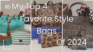 My Top 4 Favorite Style Bags Of 2024 #bags #coach #dooney #marcjacobs #michaelkors #juicycouturebags