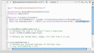 iPhone Development Tutorial - 5 - Oh Yea, Coding the Action Methods