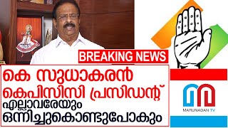 കെ സുധാകരന്‍ കെപിസിസി അധ്യക്ഷനായി  I   K Sudhakaran KPCC President'