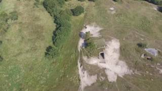 Atlantikwall bunkers Vliegveld Haamstede met drone