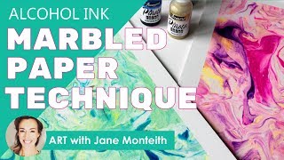 Alcohol Ink Marbled Texture Papers