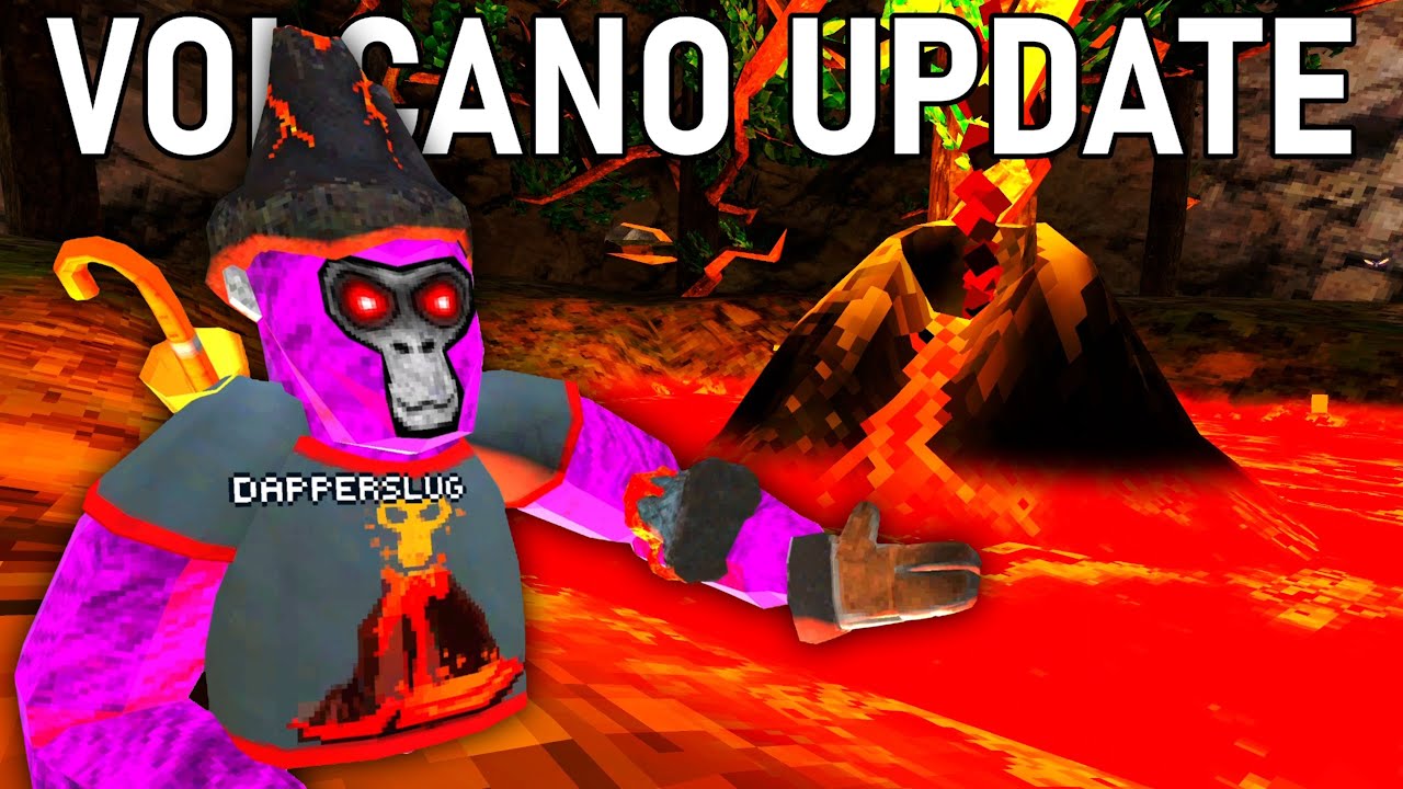 New Gorilla Tag Vr Volcano Update Youtube